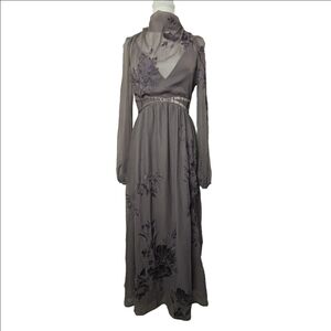 ASOS NWOT High Neck Sheer Embroidered Maxi Dress – Size 4